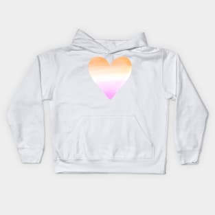 Lesbian Pride Heart Kids Hoodie